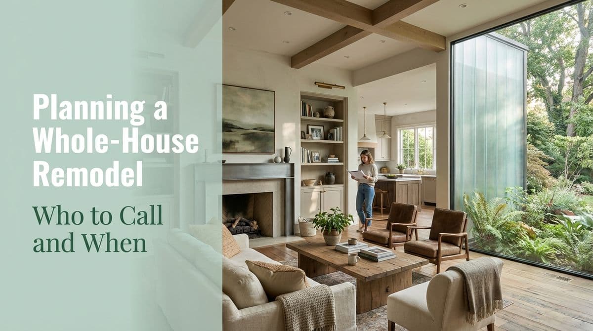 Featured post - Planning a Whole-House Remodel: Who to Call and When